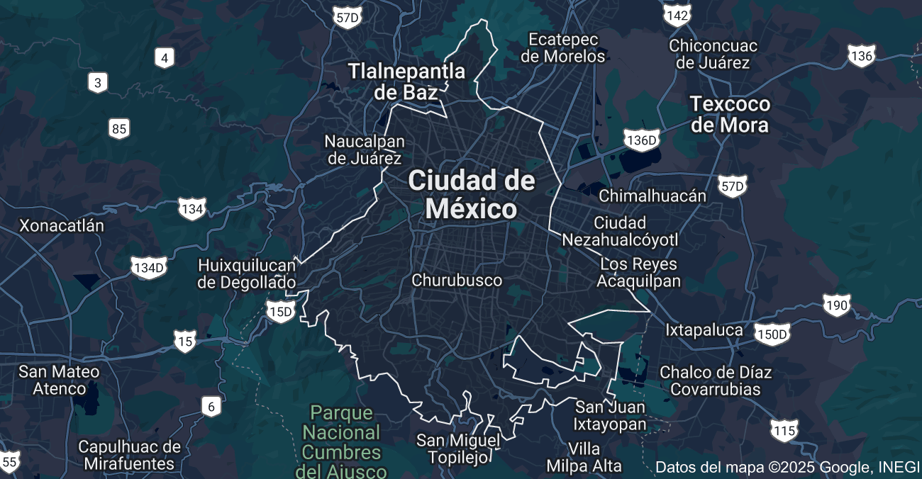 mapa ciudad mex